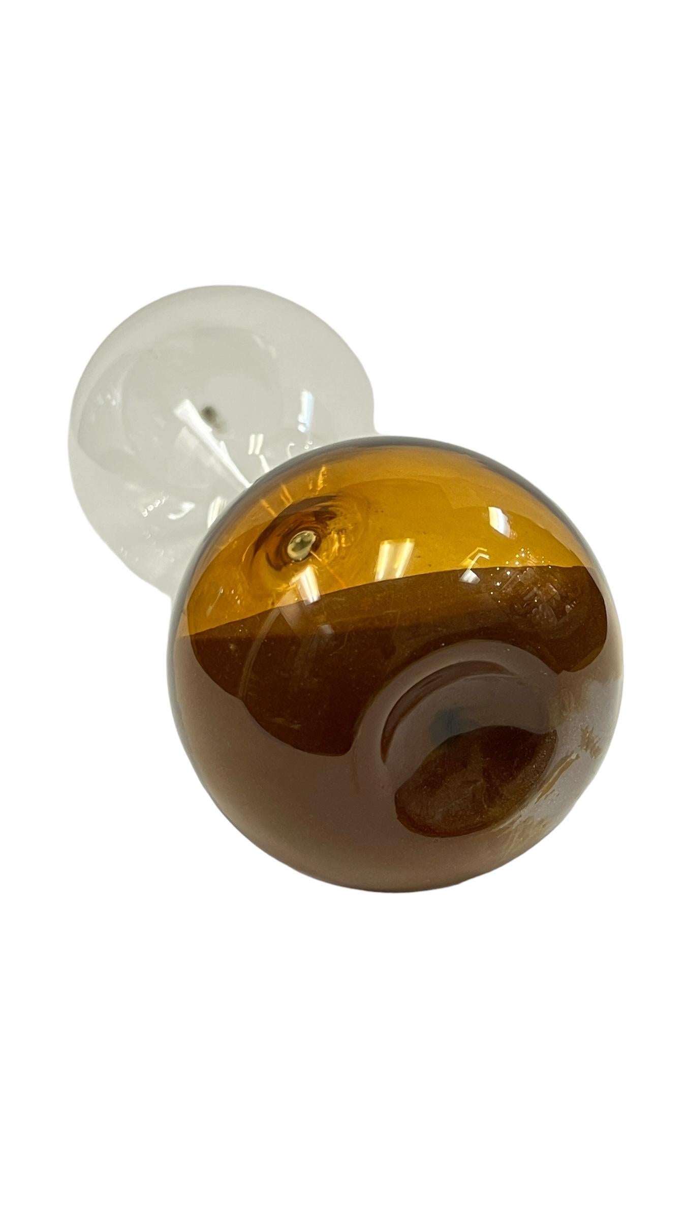 Late 20th Century An Italian Mid-Century Modern Murano Hour Glass Sand Timer For Sale