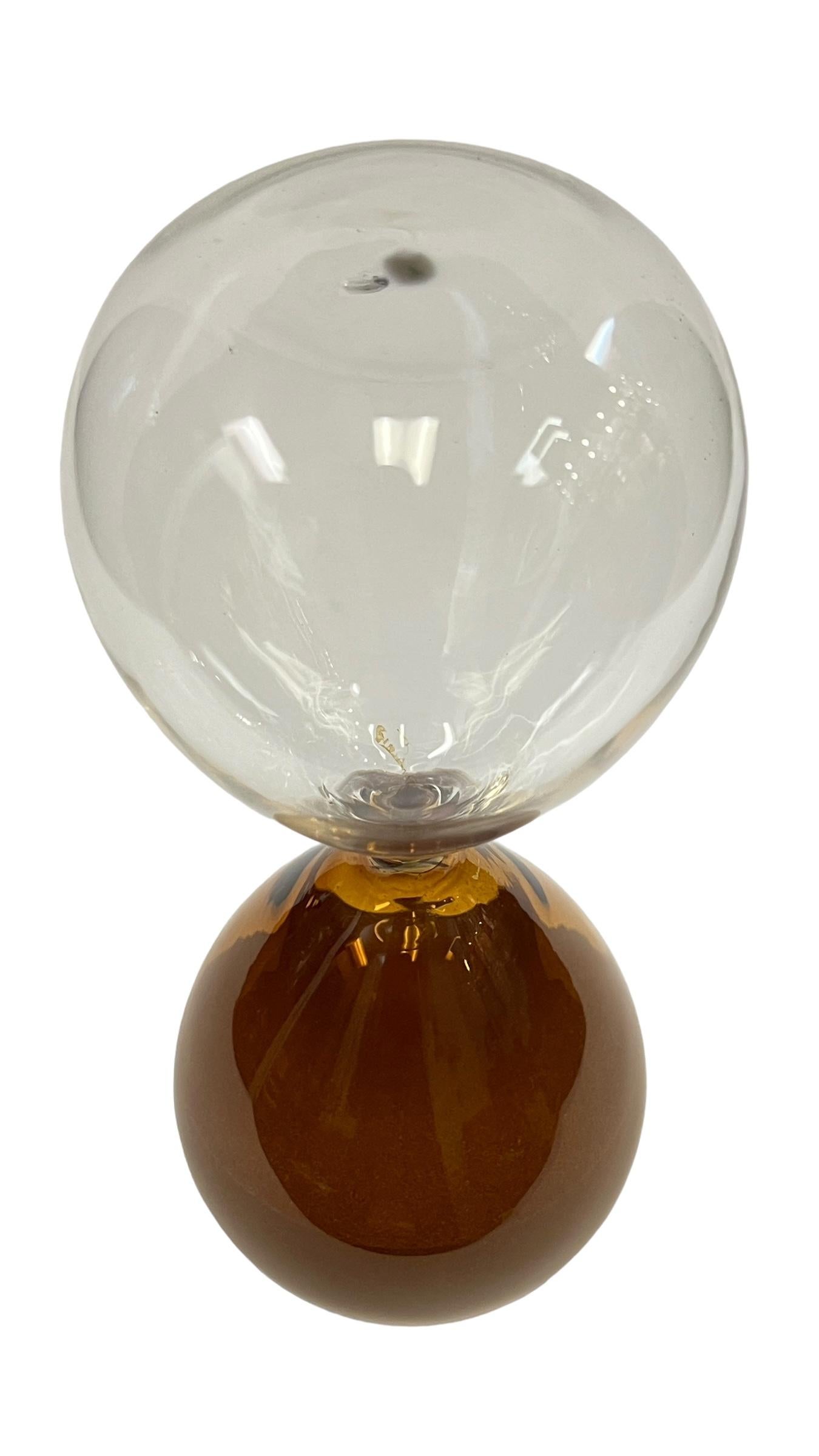 Art Glass An Italian Mid-Century Modern Murano Hour Glass Sand Timer For Sale