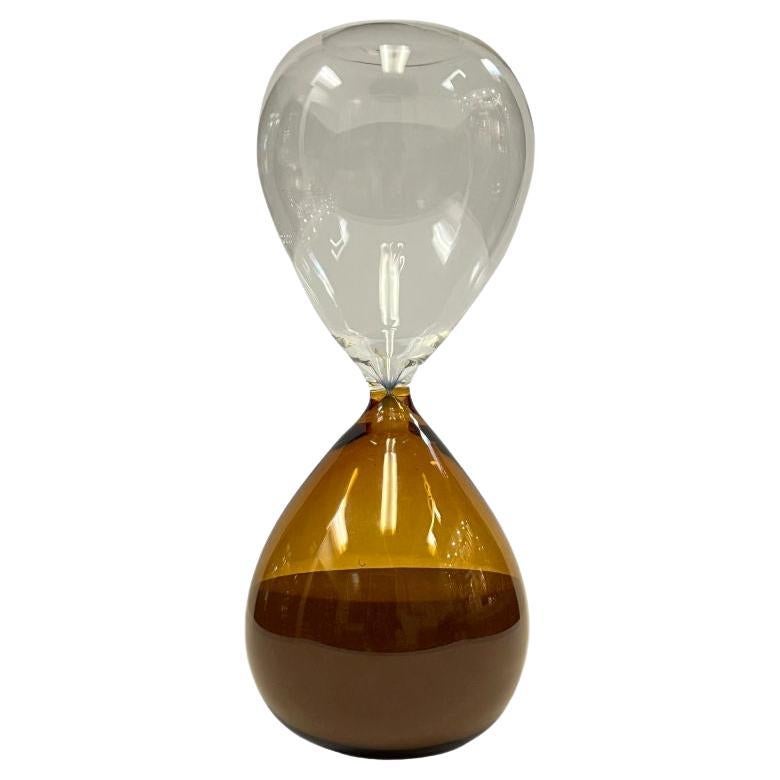 Un reloj de arena italiano de cristal de Murano de mediados de siglo