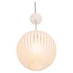 Lightolier Mid-Century Modern Glass Globe Pendant