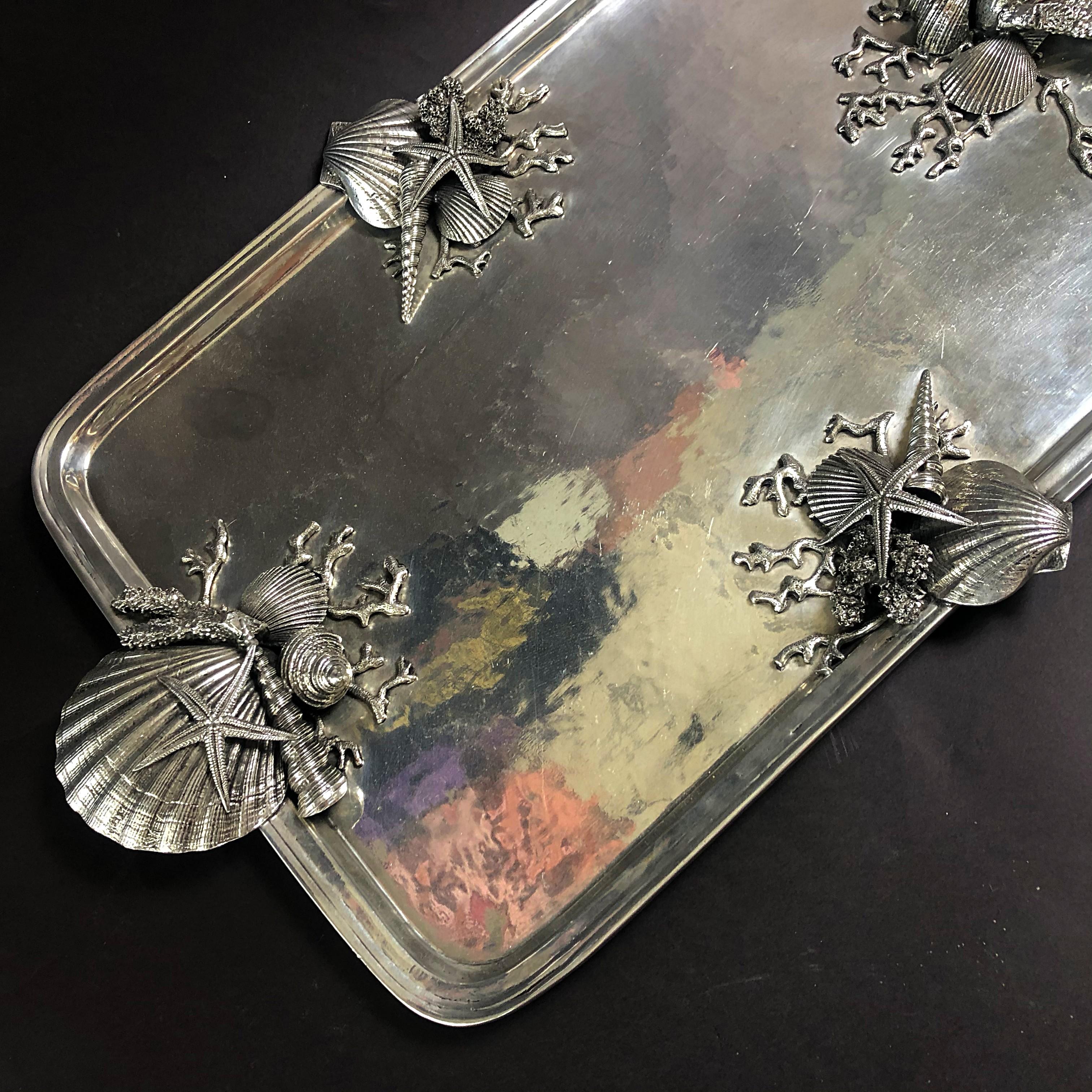 Italian Modern Pewter Serving Tray, Richard Cipolla 5