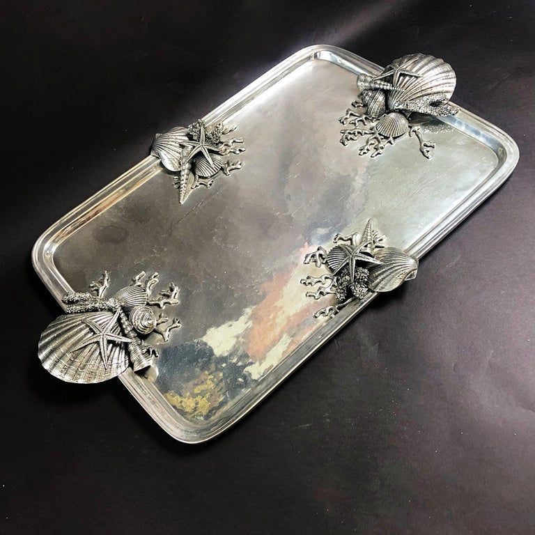 Italian Modern Pewter Serving Tray, Richard Cipolla at 1stDibs