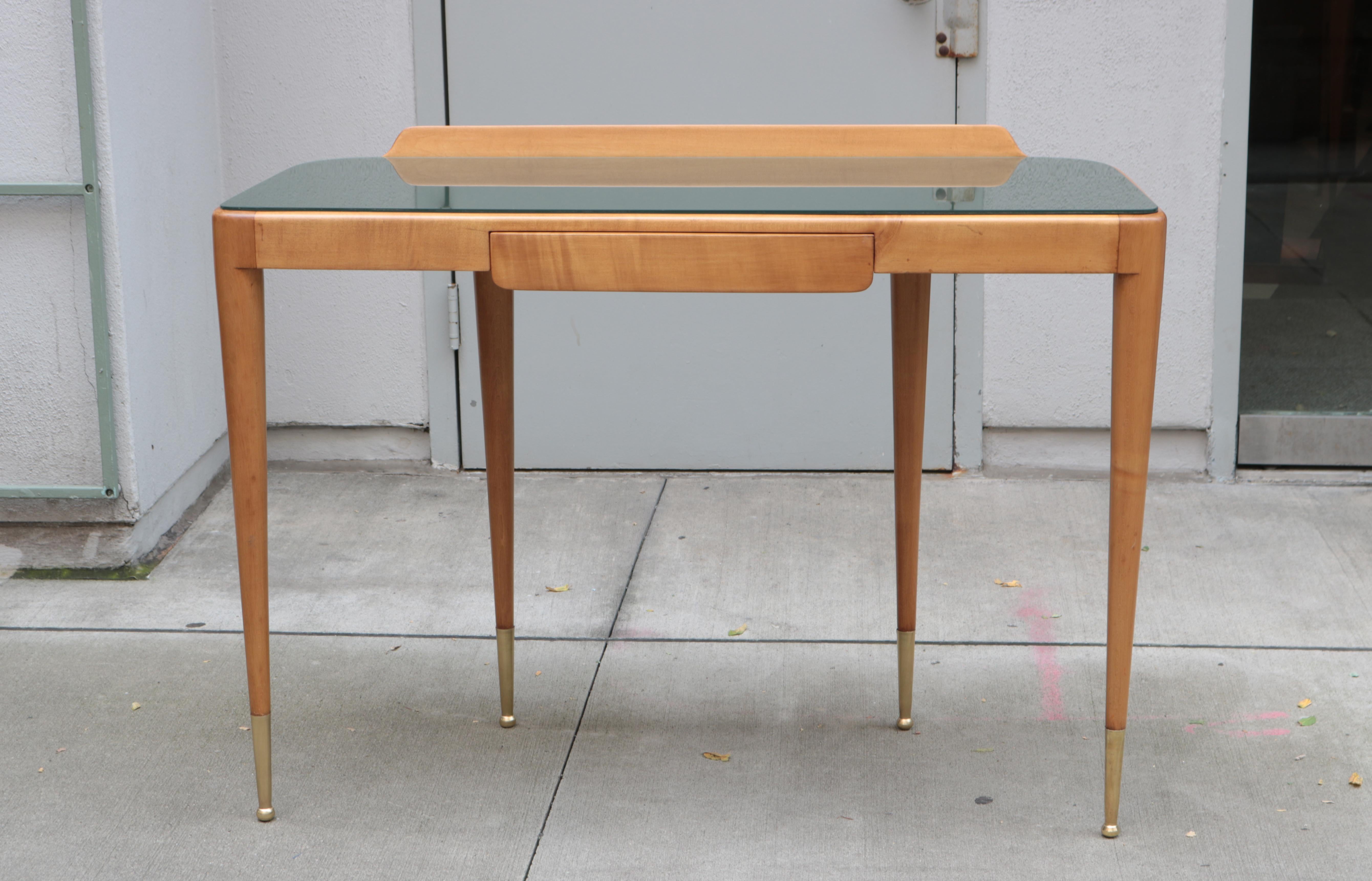 Mid-Century Modern Italian Modernist Console with Single Drawer