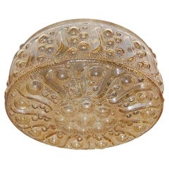 An Italian Molded Glass Light Fixture