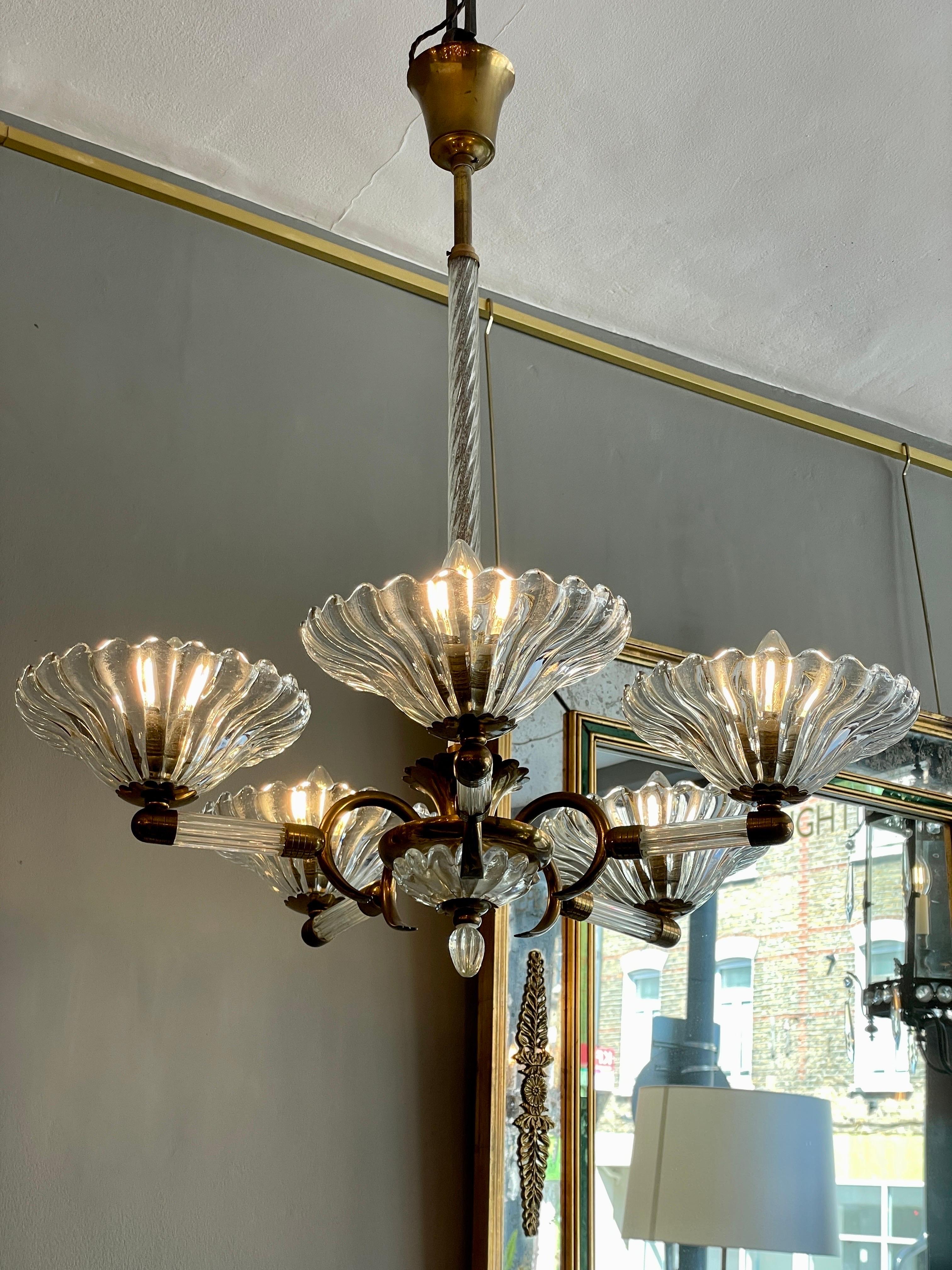 Italian Murano Glass Chandelier  8