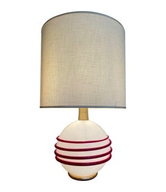 An Italian Murano glass lamp by La Murrina with internal light