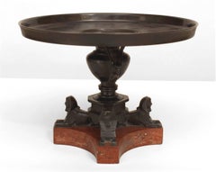 Italian Neoclassic Egyptian Style Bronze Tazza