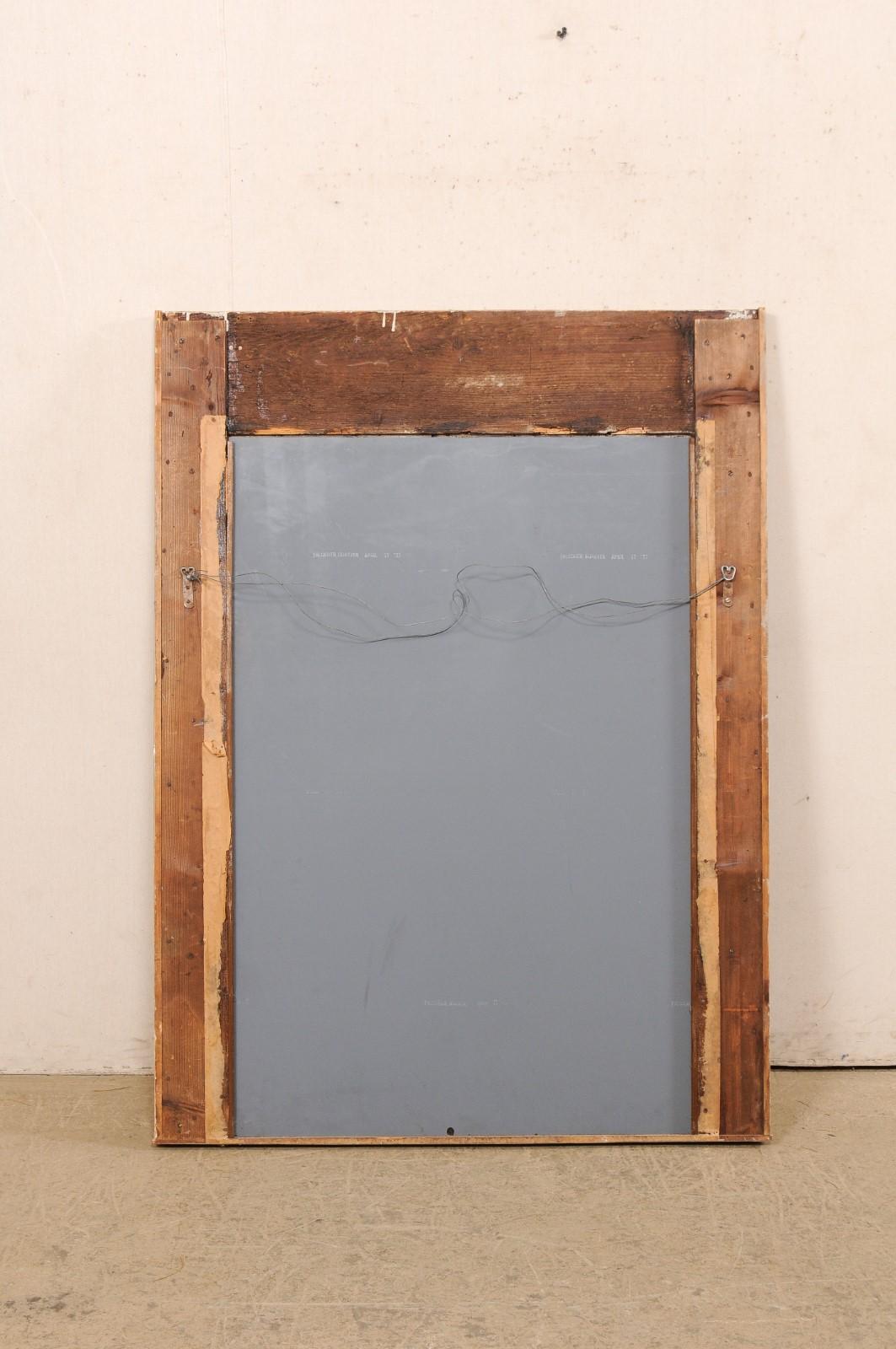 Italian Neoclassic Carved & Gilt Overmantel Mirror 'with Dark Tint' 19th Century For Sale 8