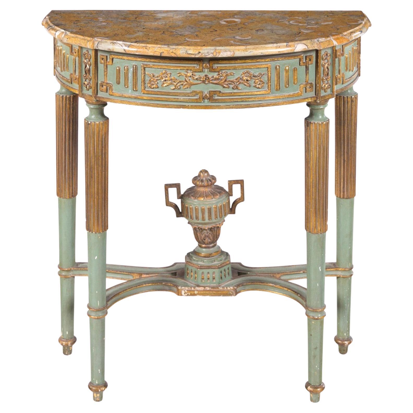 Carlo Enrico Rava An Italian Ebonzied and Marble Console Table at 1stDibs