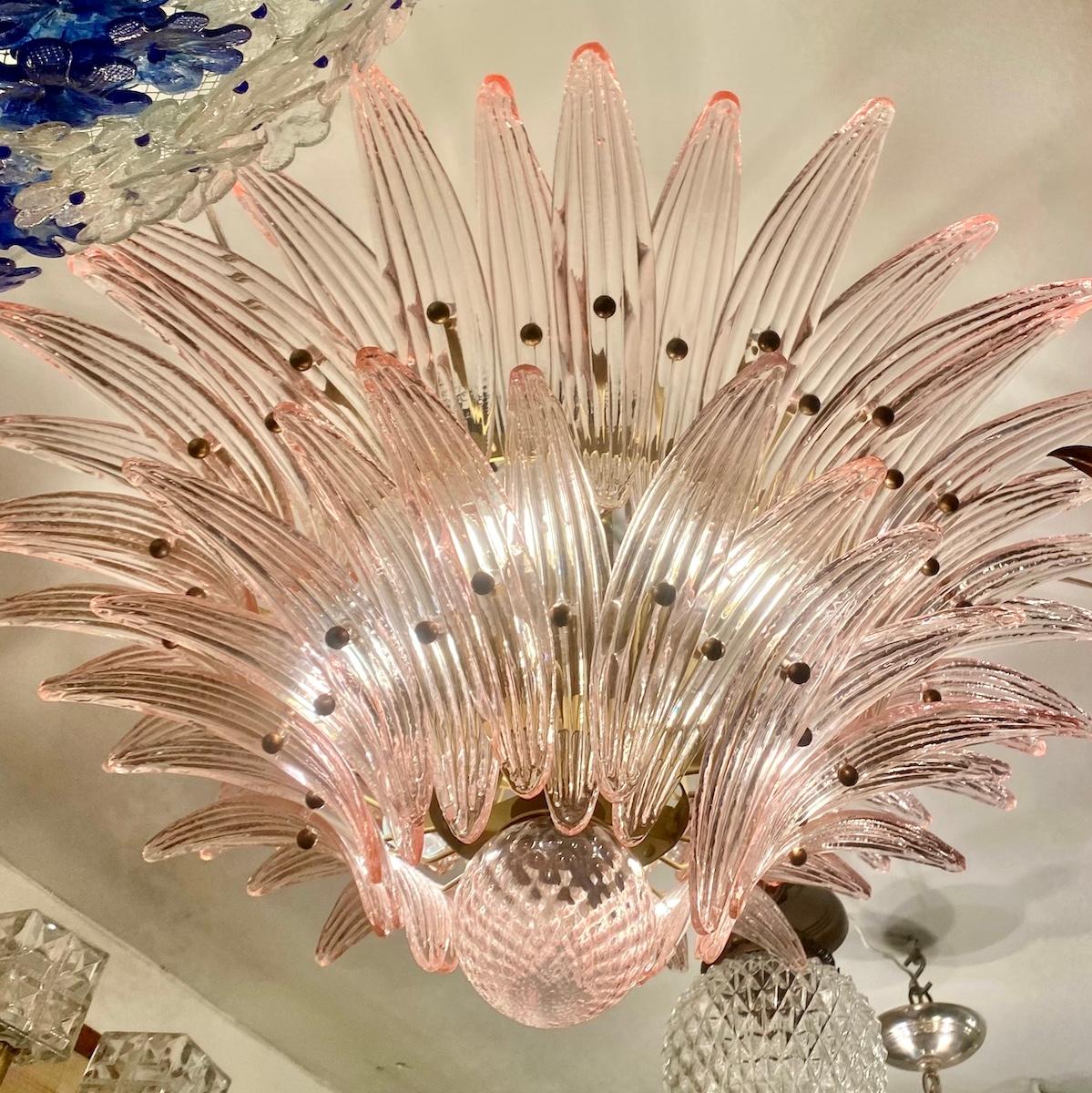 An Italian Opaline Glass Light Fixture For Sale 9