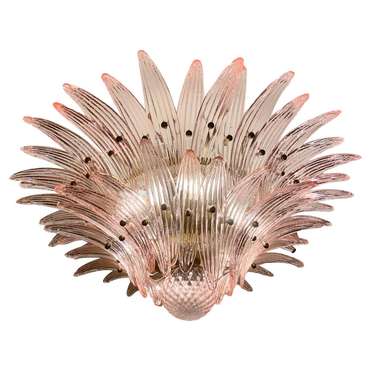 An Italian Opaline Glass Light Fixture For Sale