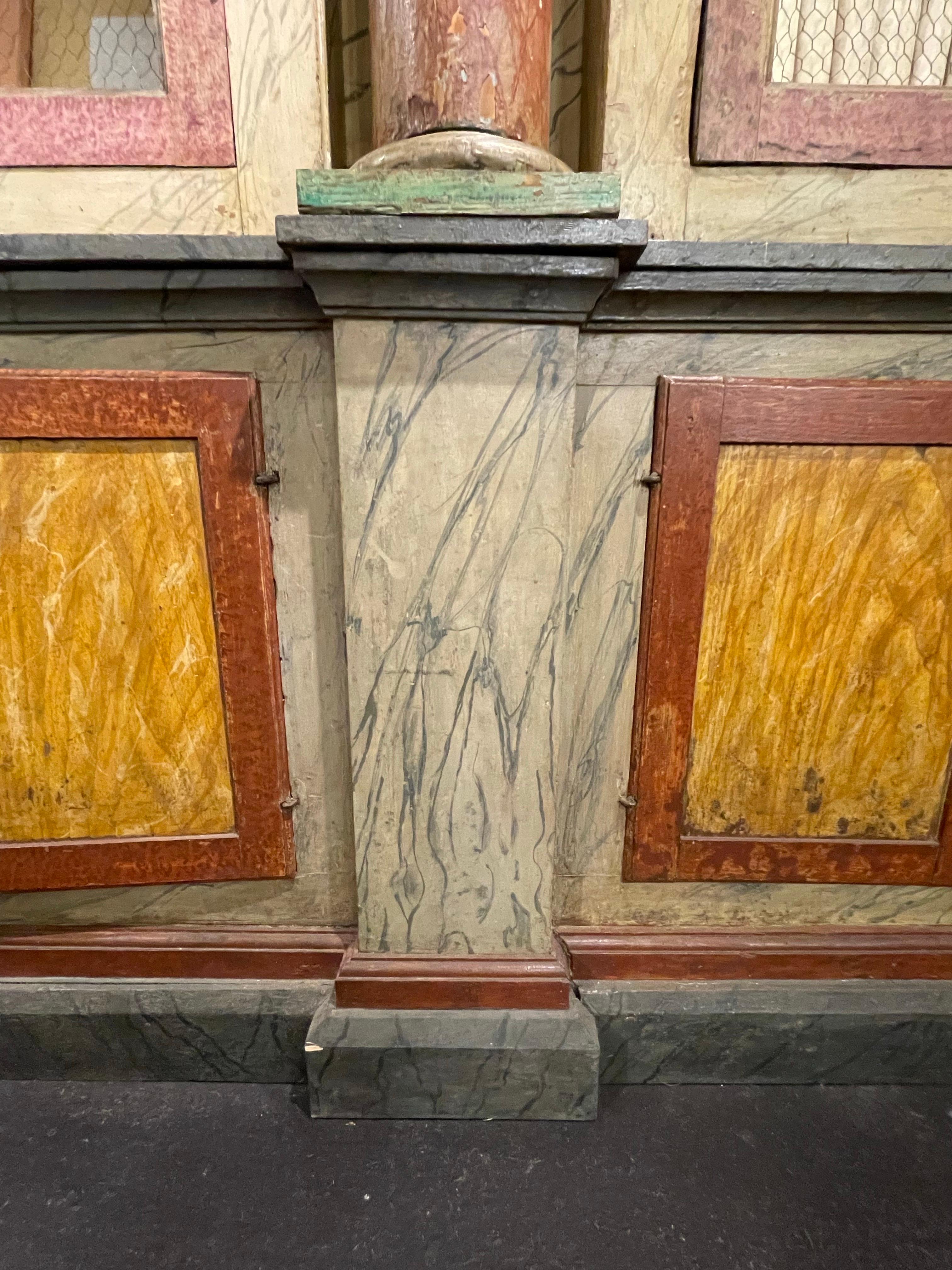 An Italian Painted Bookcase, Late 19th Century For Sale 2