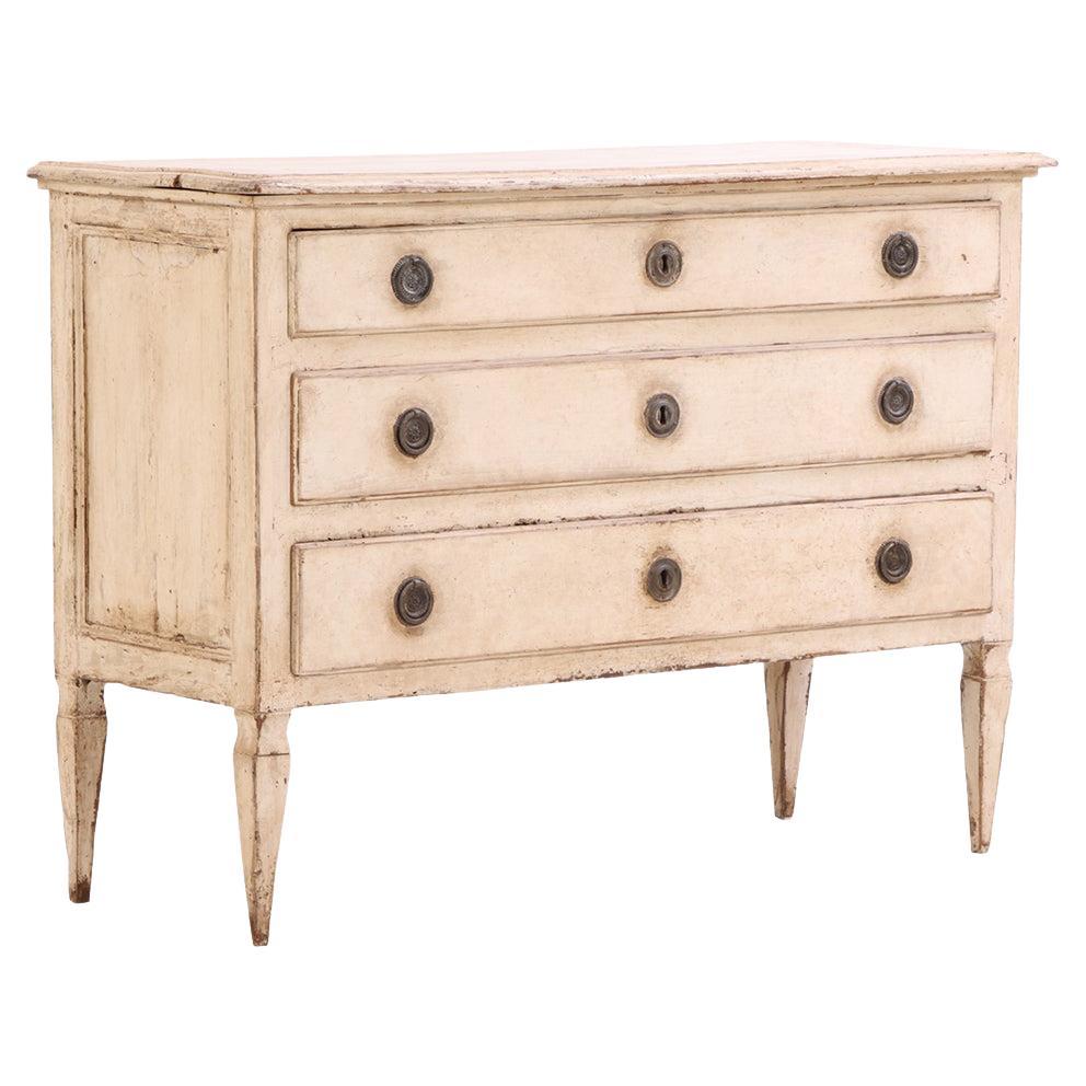 An Italian painted Commode, Late 19th C. For Sale
