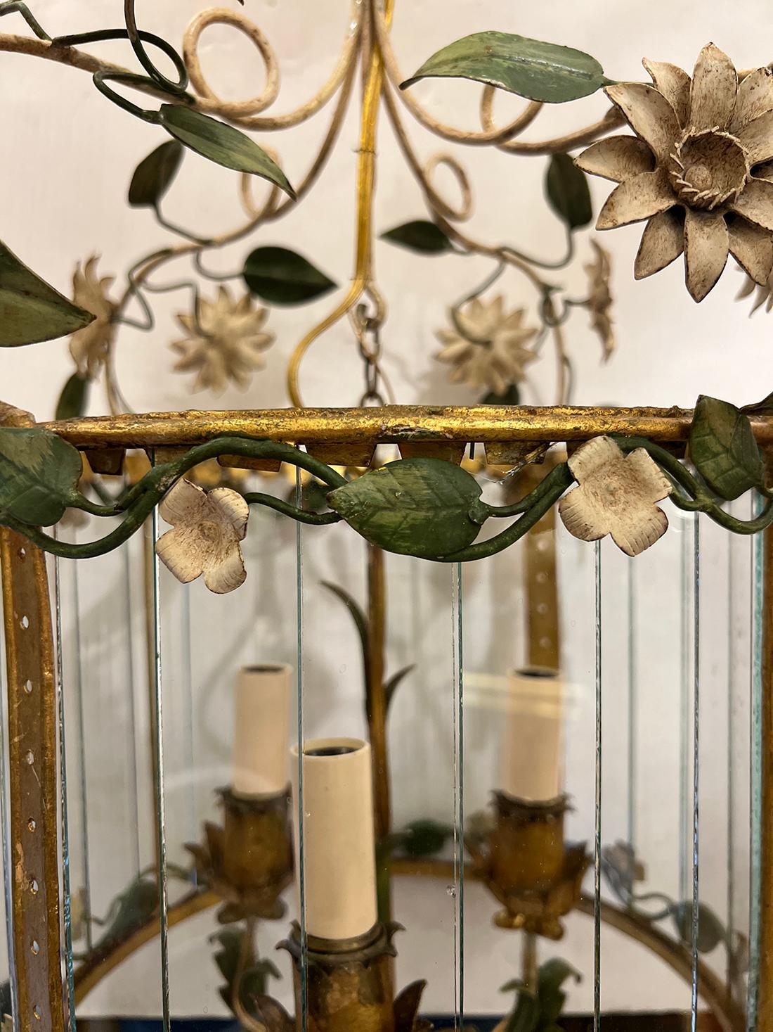 Mid-20th Century An Italian Painted Lantern For Sale
