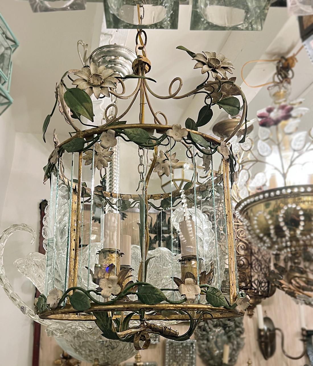 An Italian Painted Lantern For Sale 1