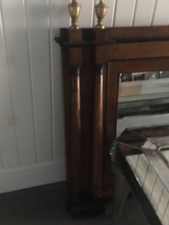 Italian Parcel Ebonized Walnut Mirror, 18th Century, Great color and scale.