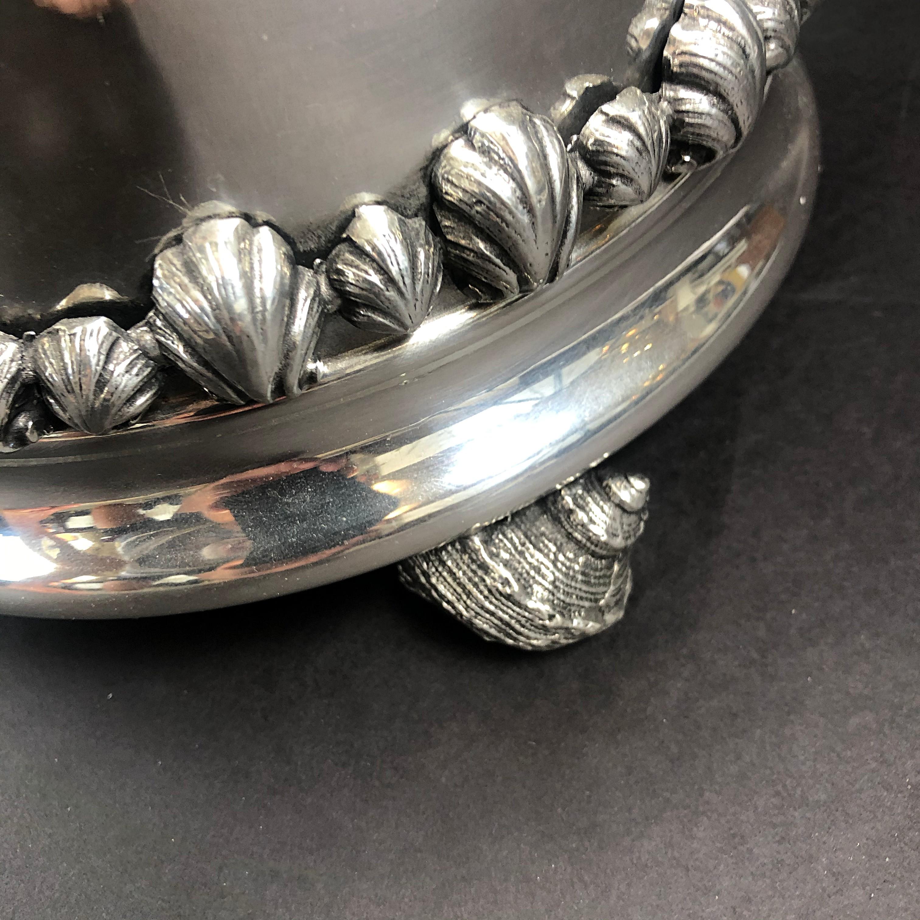 Italian Pewter Ice Bucket and Tongs, Richard Cipolla 6