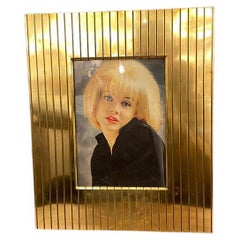 Italian Picture Frame in Brass, circa 1960s