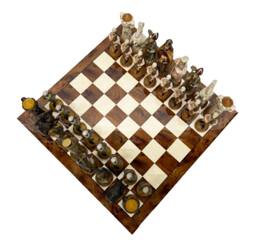 pink and white chess board