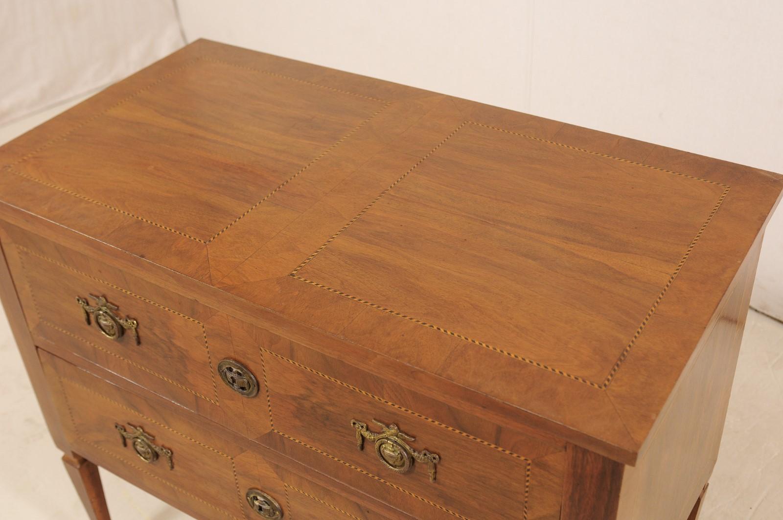 Italian Raised Two-Drawer Chest, Early 20th Century 1