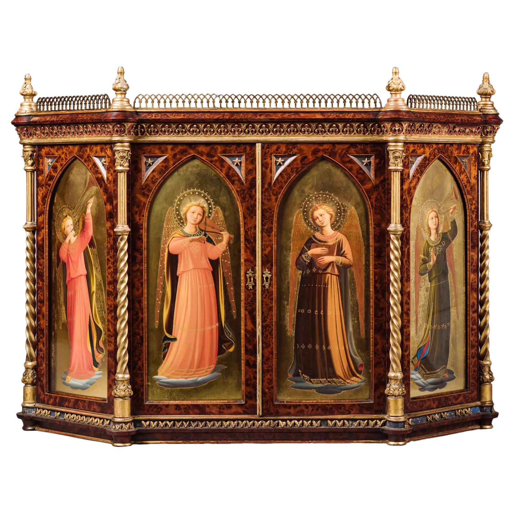 Italian Renaissance Revival Table Cabinet by Raphaello Cipriani, circa 1870 For Sale