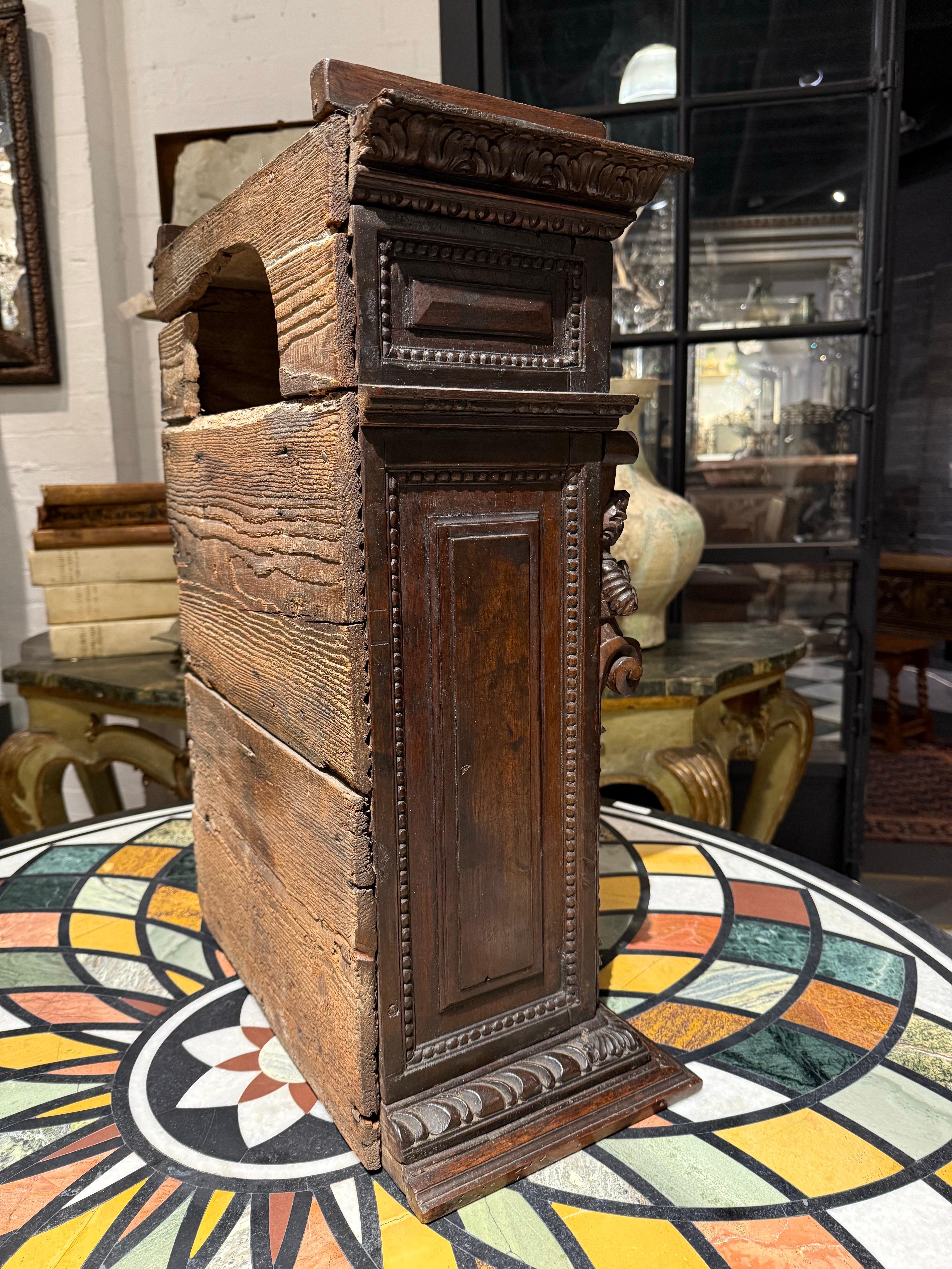 An Italian Renaissance Style Walnut Studiolo Cabinet, 17th Century For Sale 2