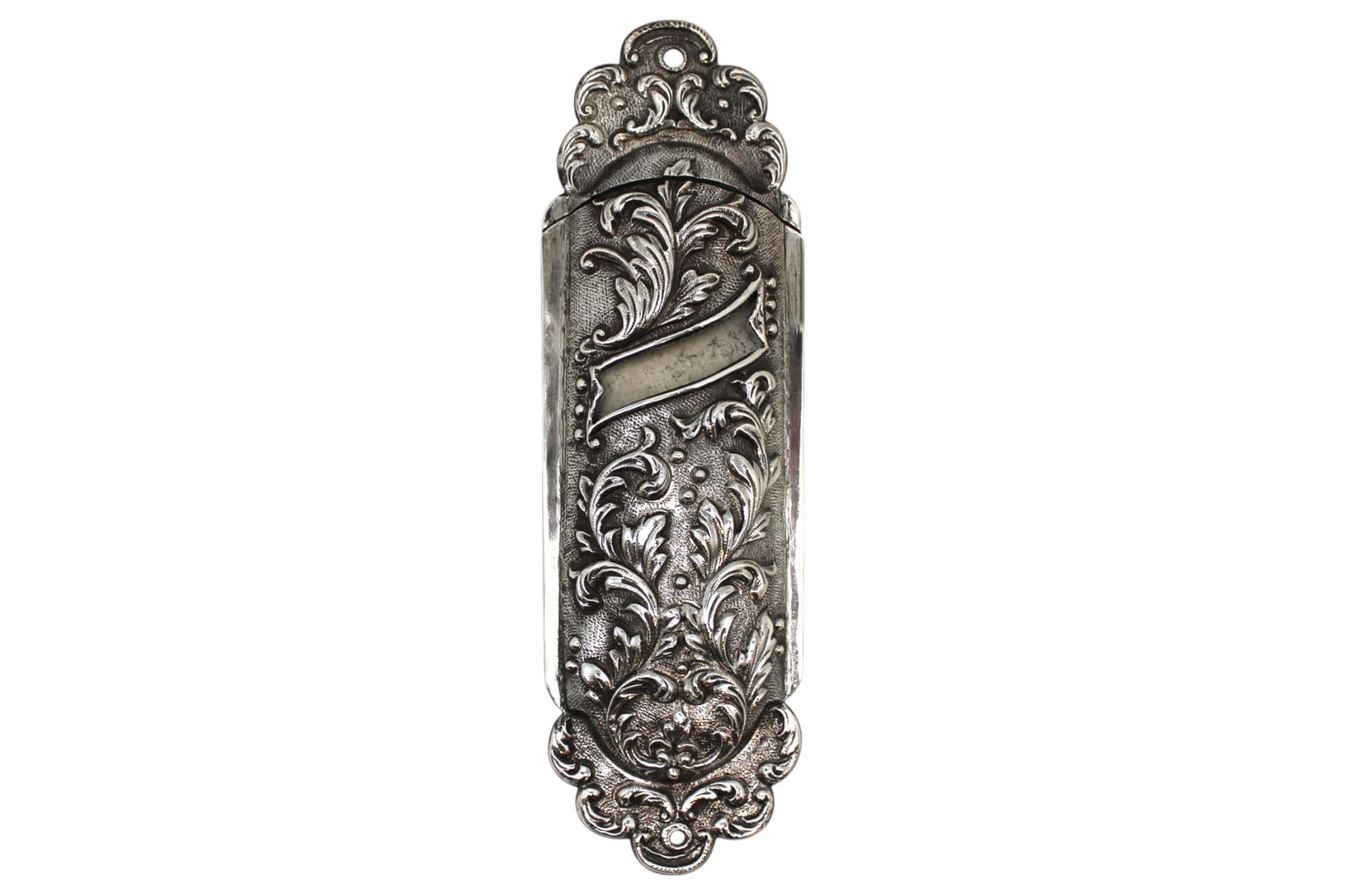 Funda para mezuzá de plata italiana