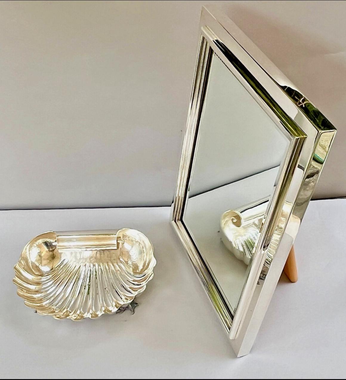 Centro de mesa italiano de plata en forma de concha de Buccellati, S. XX en venta 3