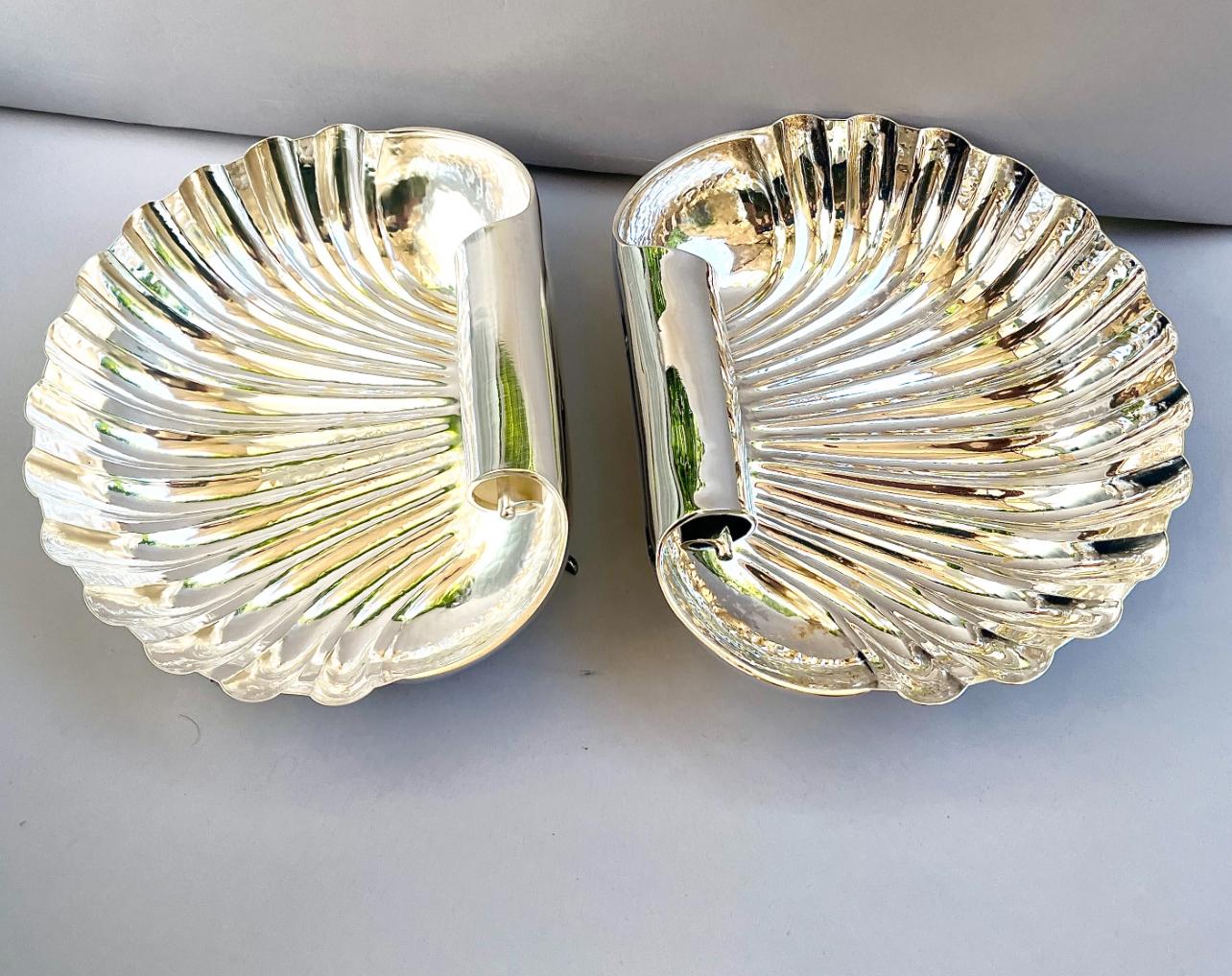 Centro de mesa italiano de plata en forma de concha de Buccellati, S. XX en venta 8