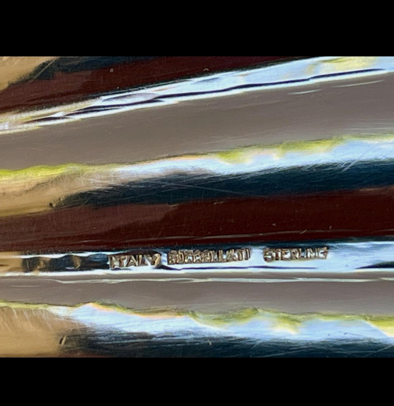 Centro de mesa italiano de plata en forma de concha de Buccellati, S. XX Plata esterlina en venta