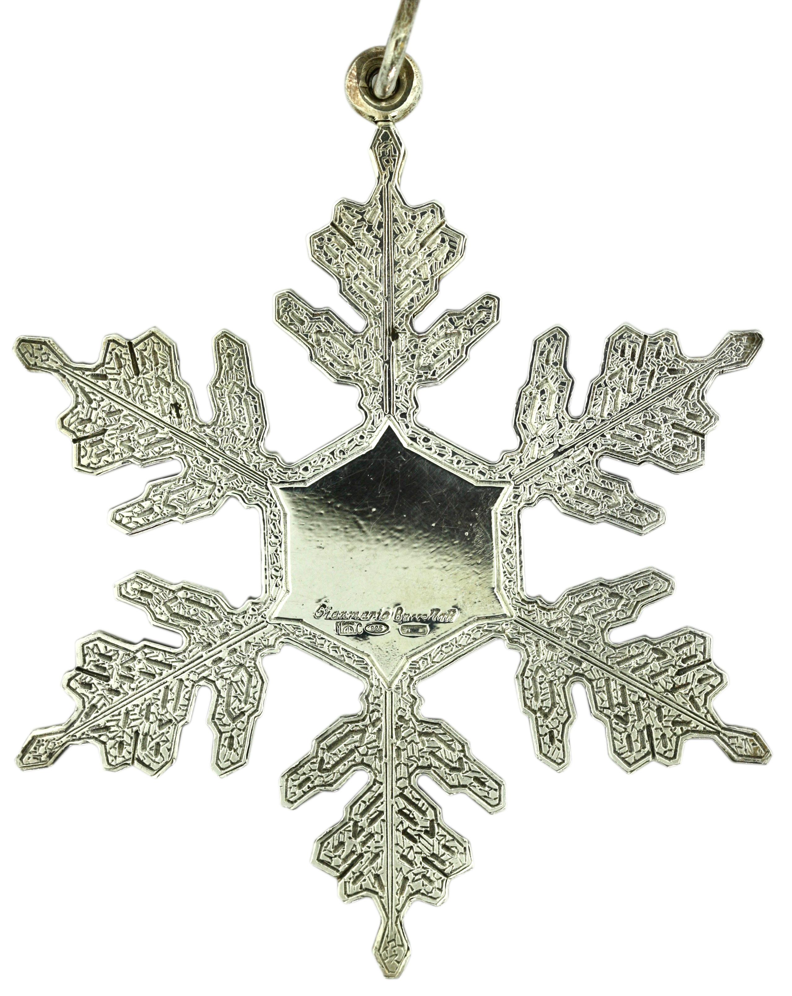 Italian Silver Snowflake, Gianmaria Buccellati, Bologna, Late 20th Century 1