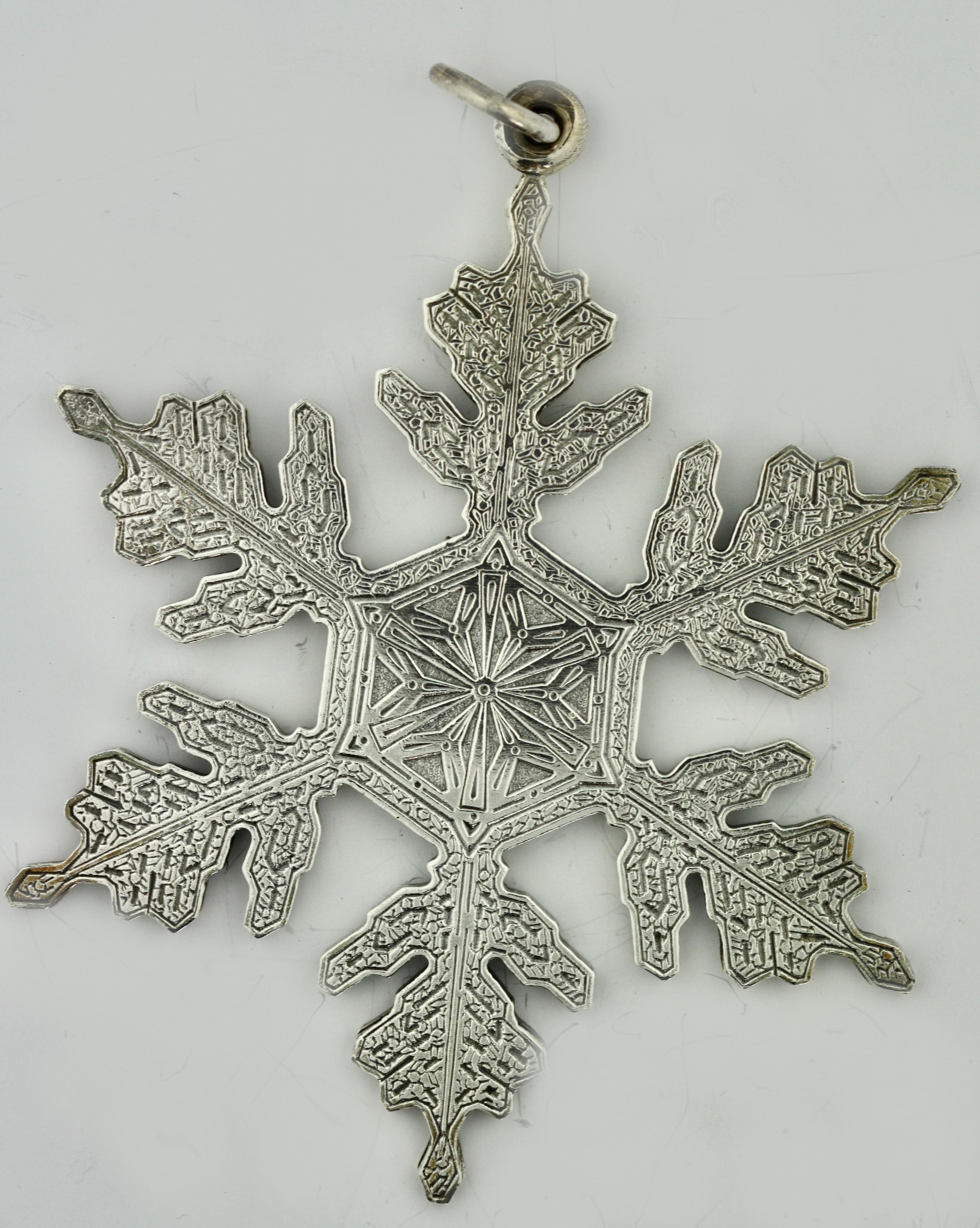 Italian Silver Snowflake, Gianmaria Buccellati, Bologna, Late 20th Century 2
