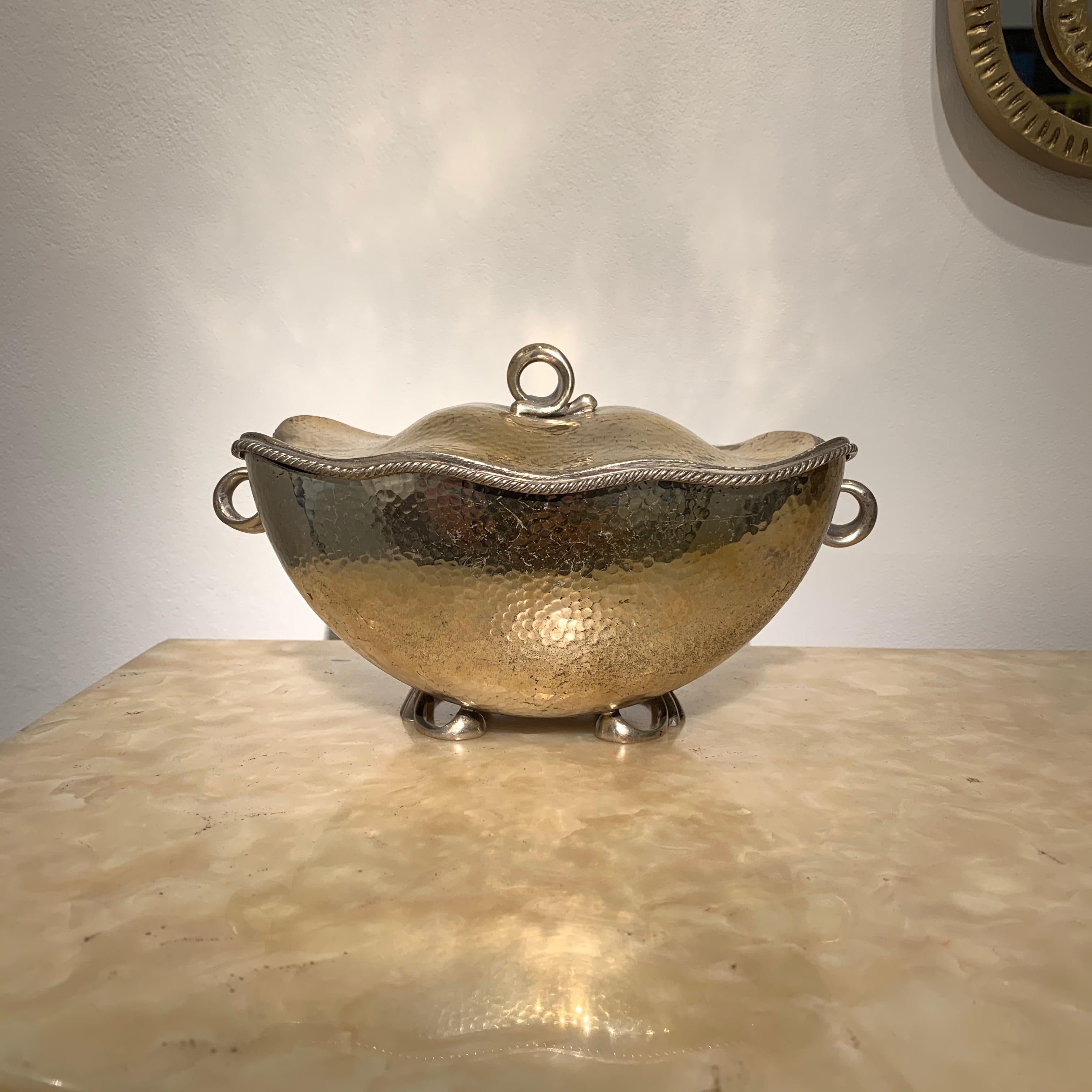 Italian Silver Sugar Pot, circa 1930s 6