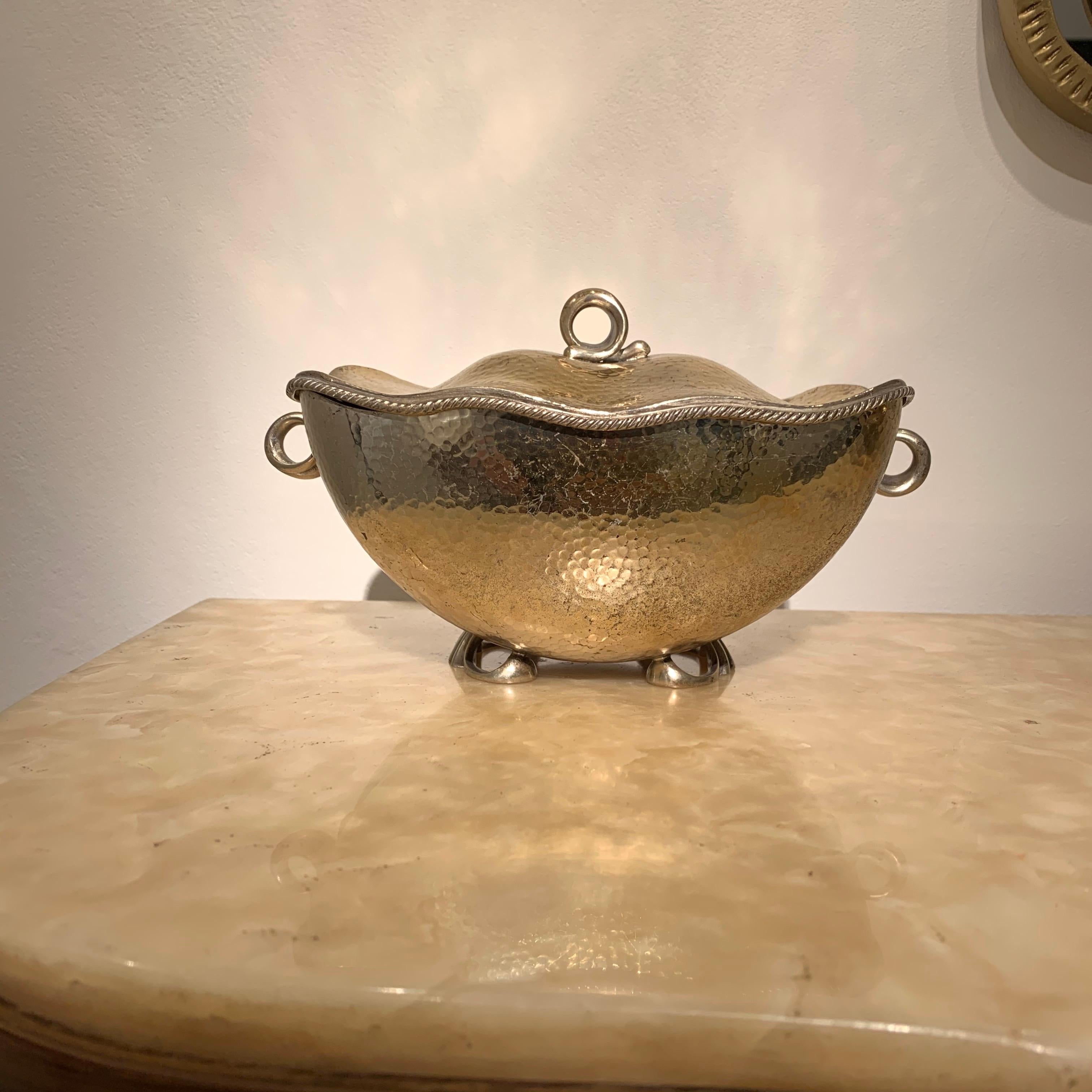 Italian Silver Sugar Pot, circa 1930s 7