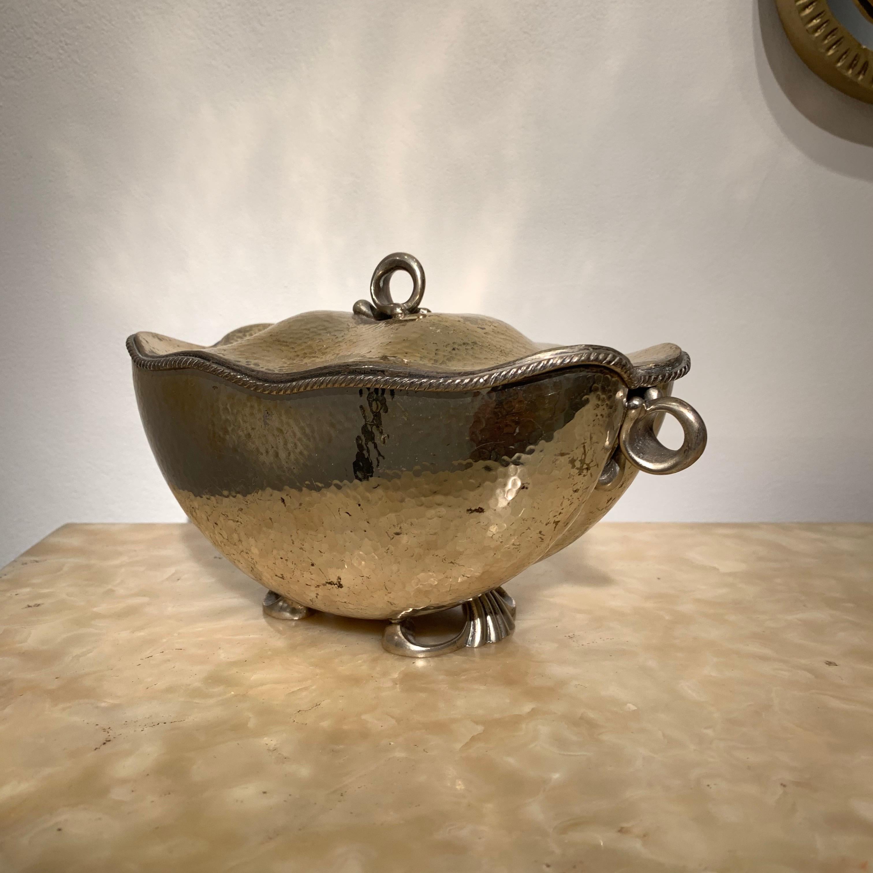Italian Silver Sugar Pot, circa 1930s 2