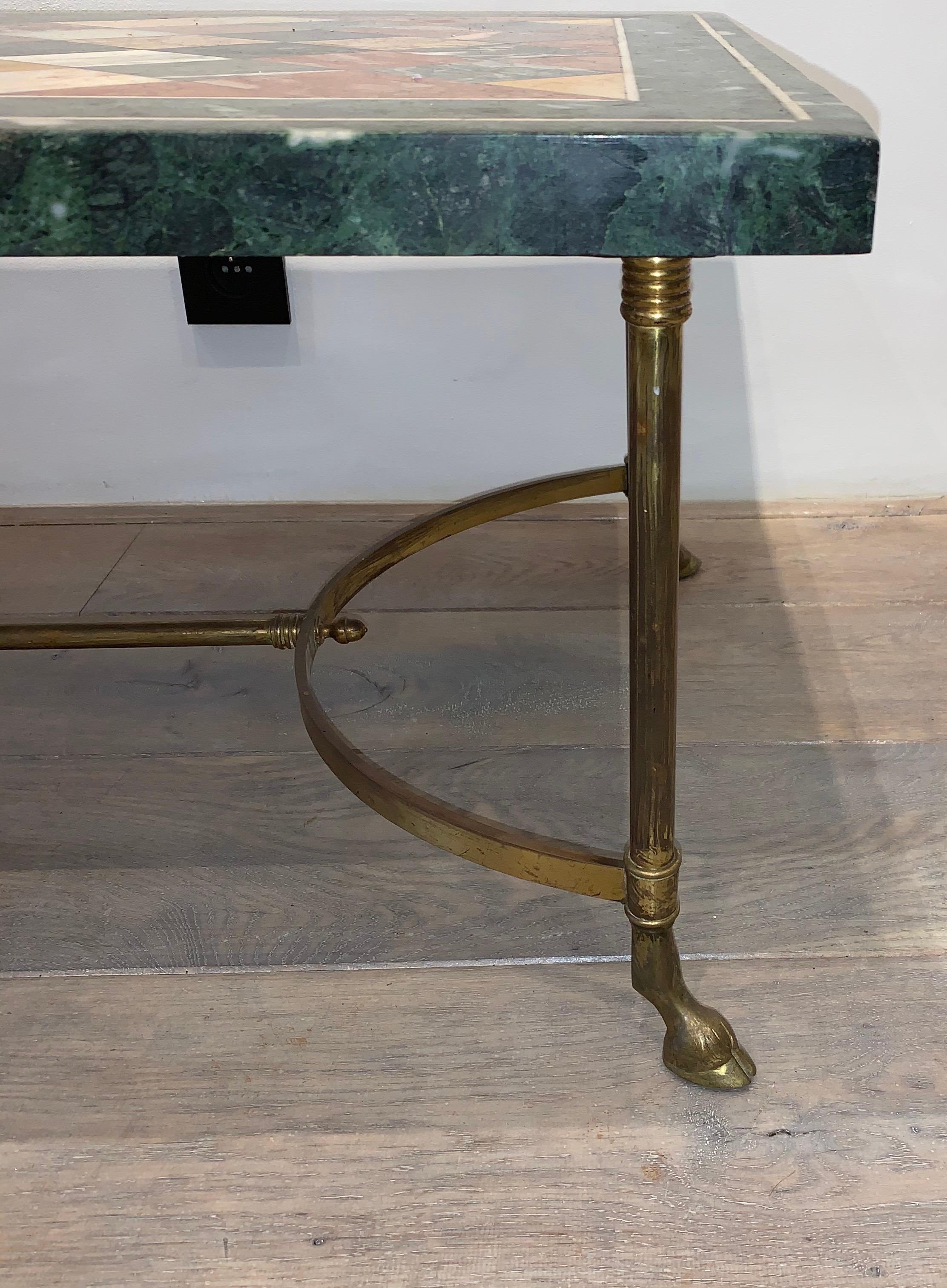 Italian Specimen Marble Coffee Table, 1950s 2