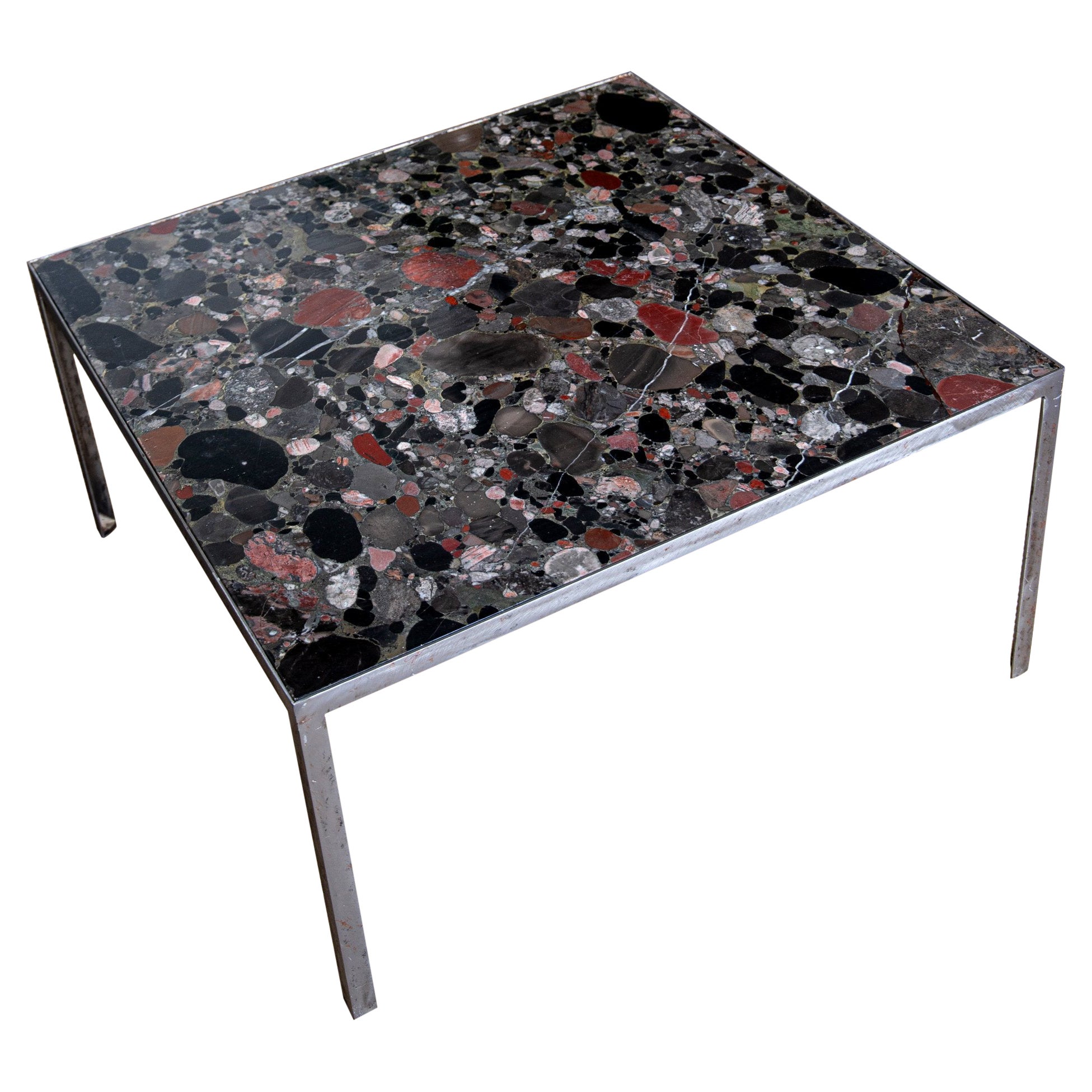 An Italian specimen style marble coffee table 1950s
