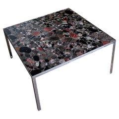 Table basse en marbre de style spécimen italien, années 1950
