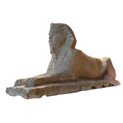 Italian Stone Sphinx, Italy, 19th Century
