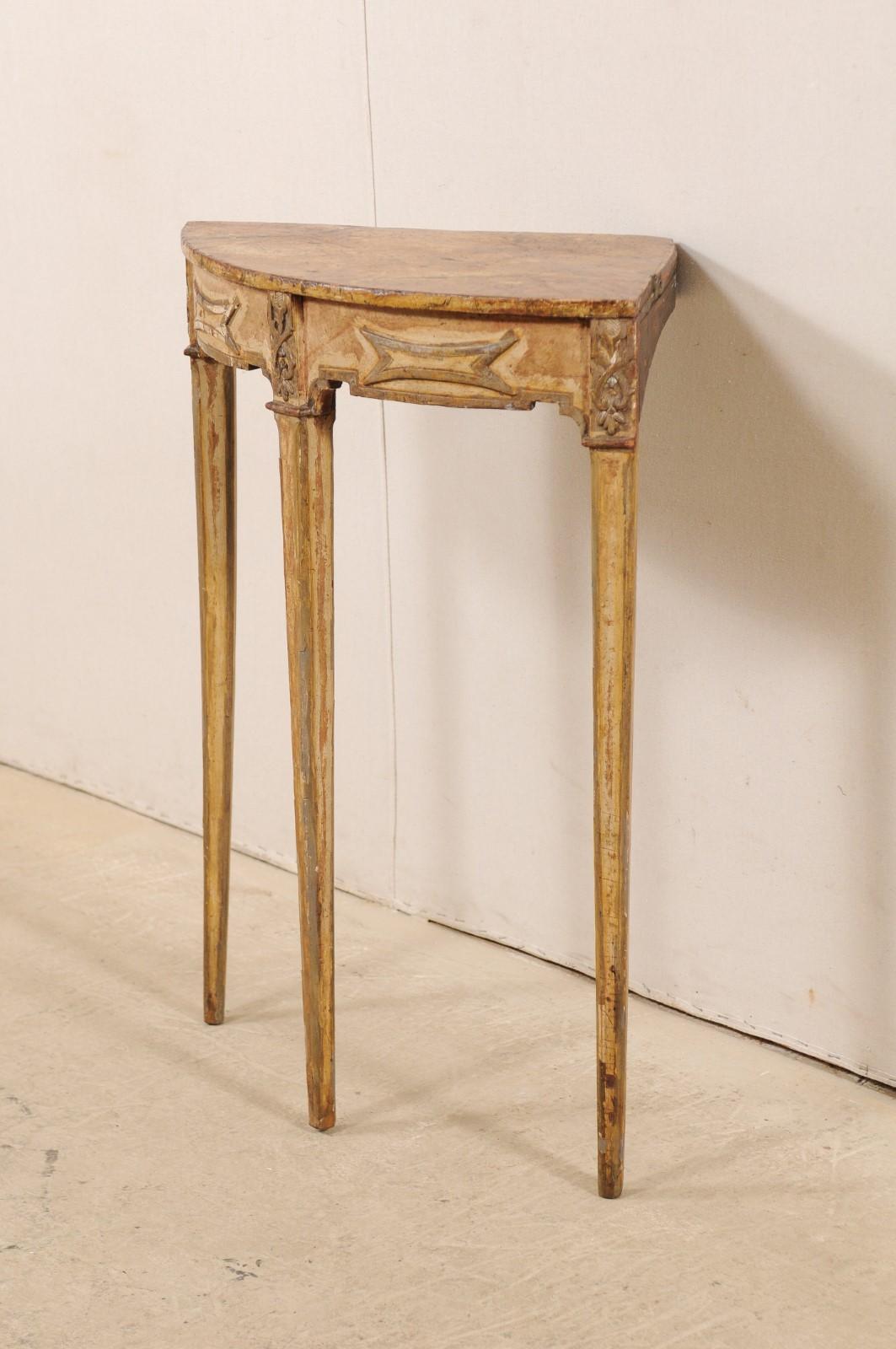 three legged corner table