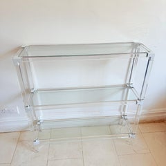 An Italian Three Tiers Console Table In The Manner Of Charles Hollis Jones