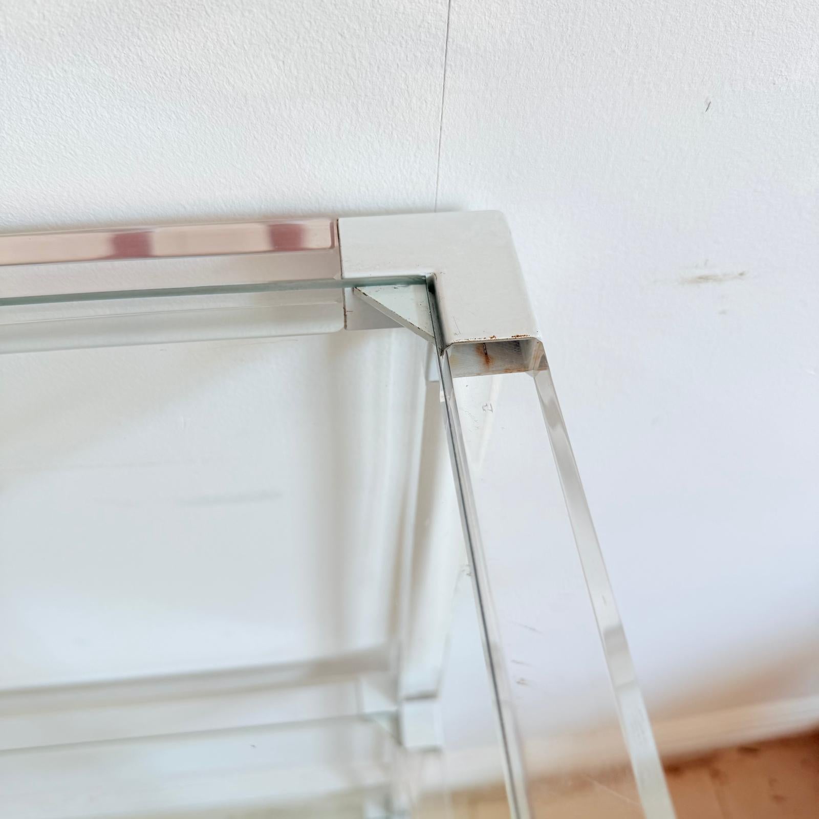 Painted An Italian Three Tiers Console Table In The Manner Of Charles Hollis Jones For Sale
