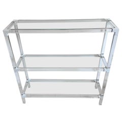 An Italian Three Tiers Console Table In The Manner Of Charles Hollis Jones