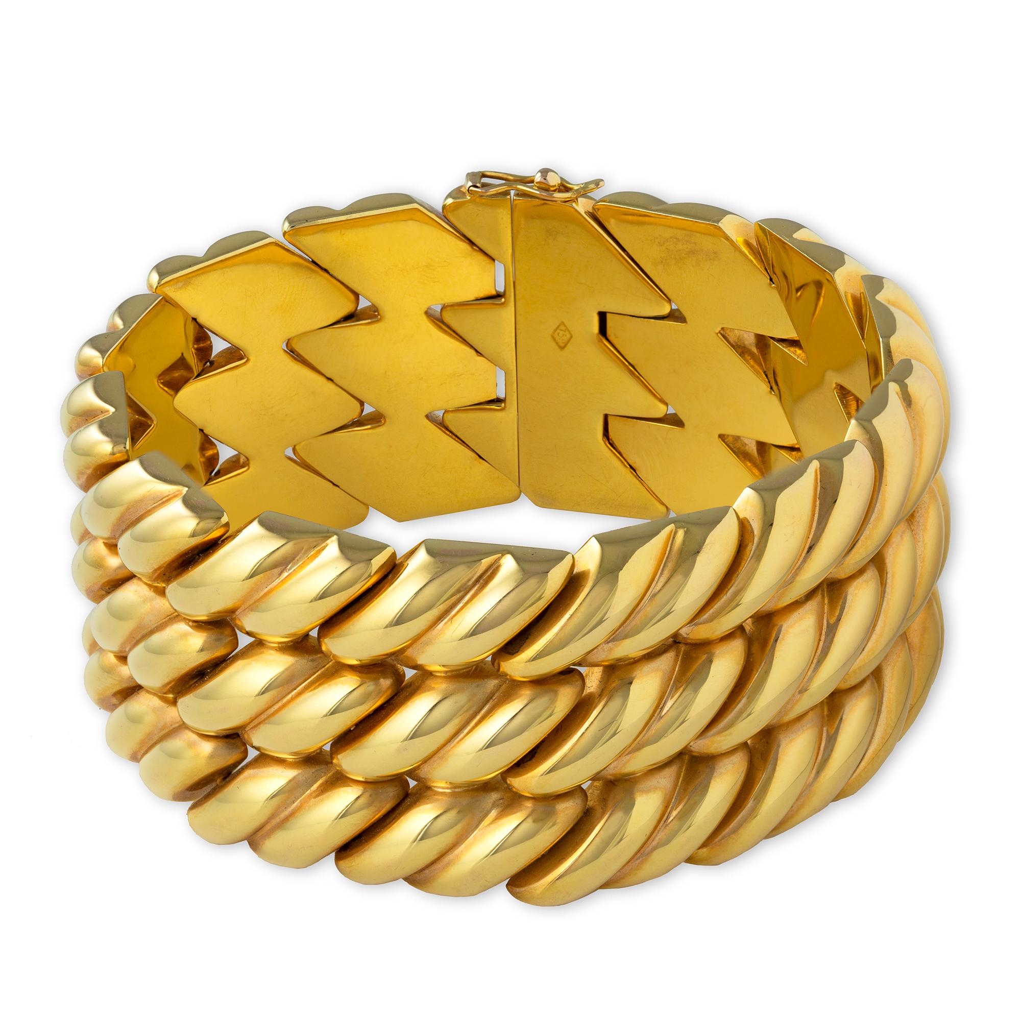 18ct gold rope bracelet