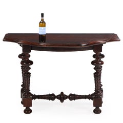 An Italian Walnut Console Table, Late 17th–Early 18th C.