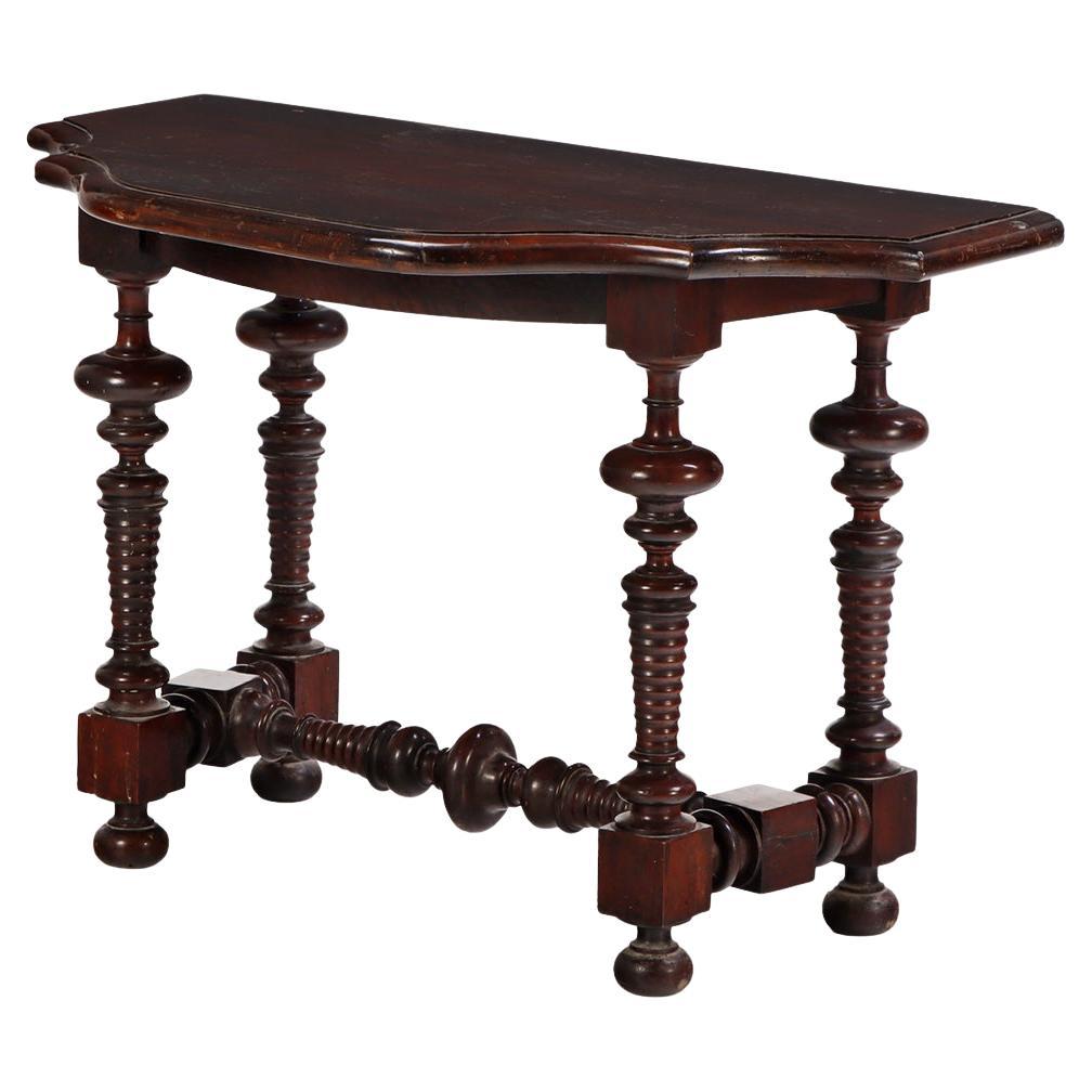 An Italian Walnut Console Table, Late 17th–Early 18th C. For Sale
