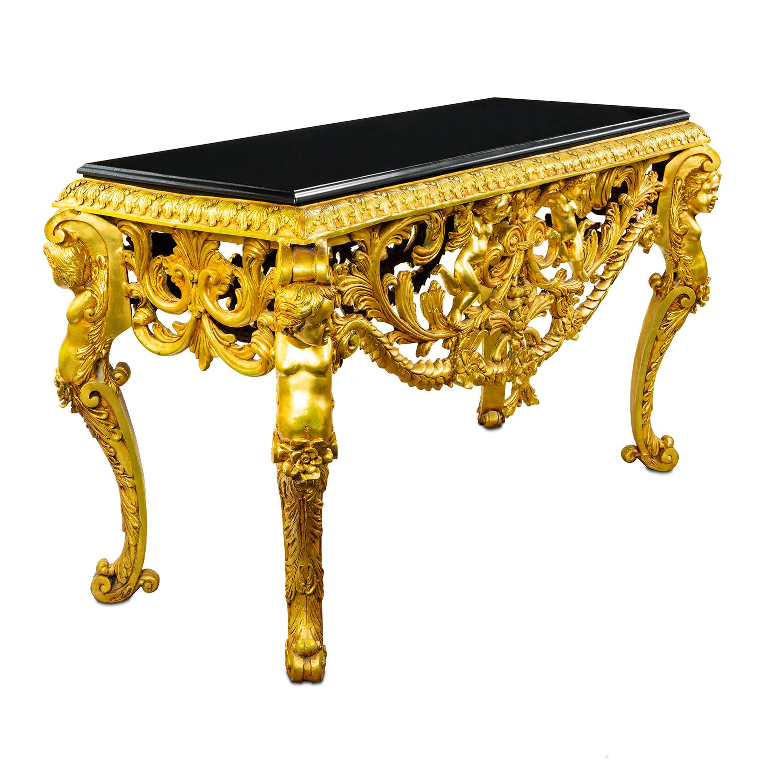 Italianate Cast Steel Table in the Empire Style, 20th Century 2