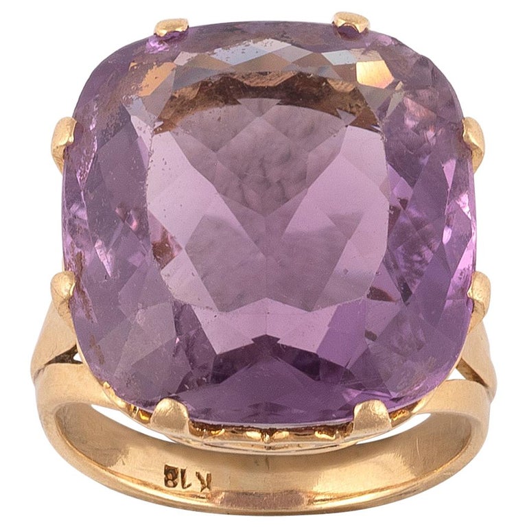 Large Amethyst Dress Ring, circa 1965 at 1stDibs