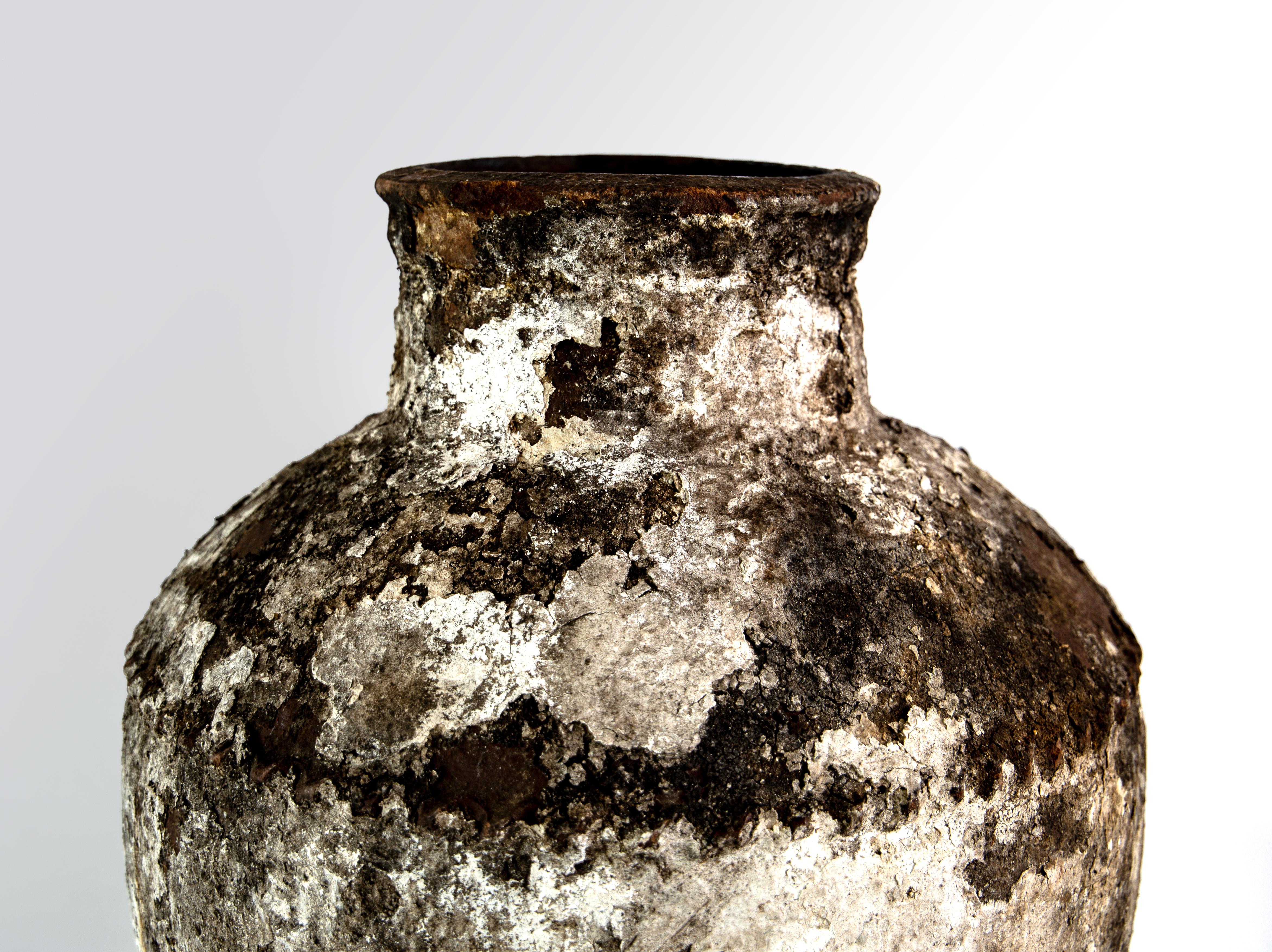 Islamic Large Scale ceramic Ottoman garden urn with character and patina, 19th Century