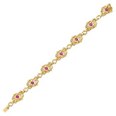 An Late 19th Century French Ruby and Diamond bracelet